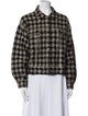 Sandro Houndstooth Print Evening Jacket