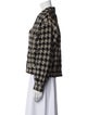 Sandro Houndstooth Print Evening Jacket