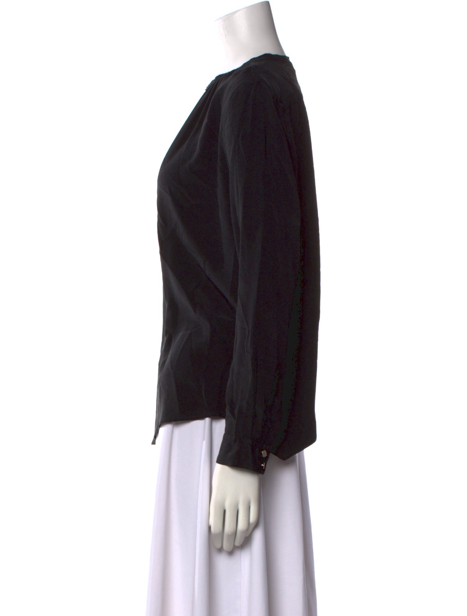 Sandro Silk Crew Neck Blouse