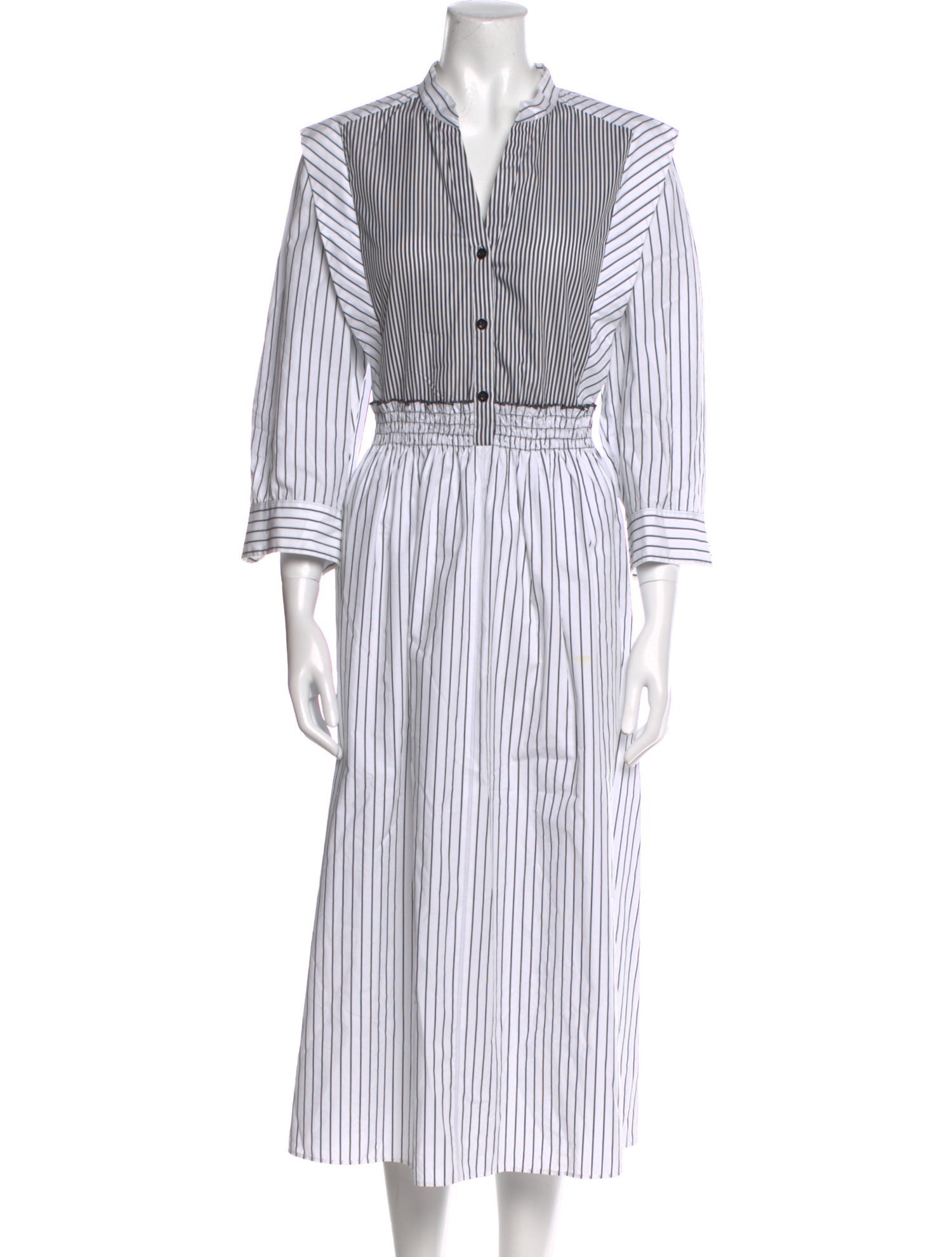 Sandro Striped Long Dress