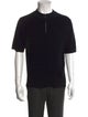 Sandro Mock Neck Short Sleeve Polo Sweater