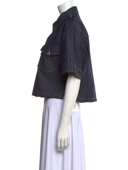 Sandro Short Sleeve Crop Top