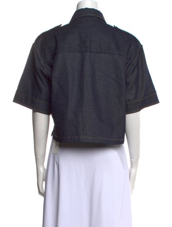 Sandro Short Sleeve Crop Top