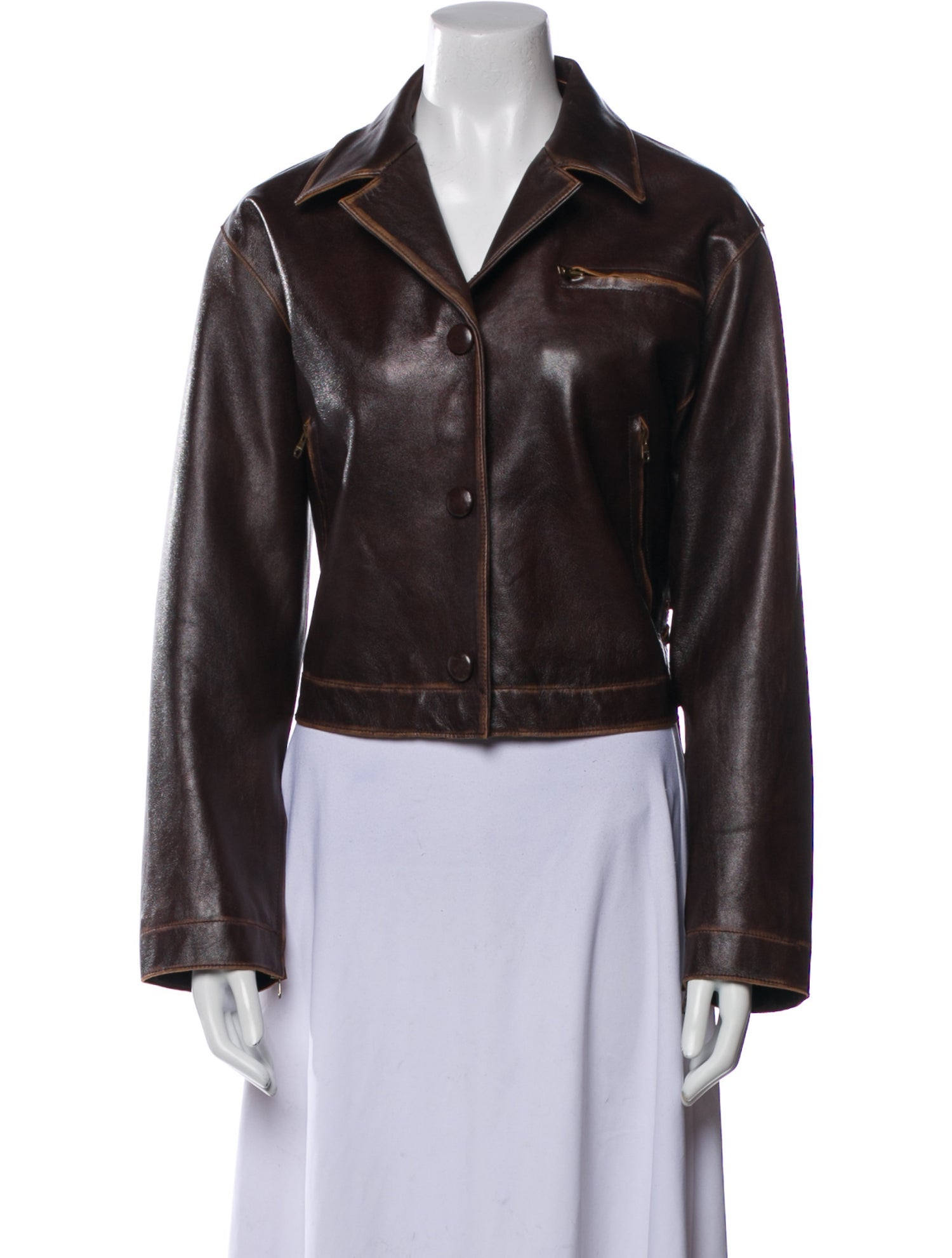 Sandro Leather Biker Jacket
