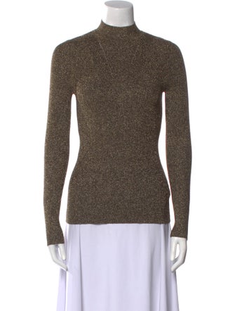 Sandro Mock Neck Long Sleeve Top