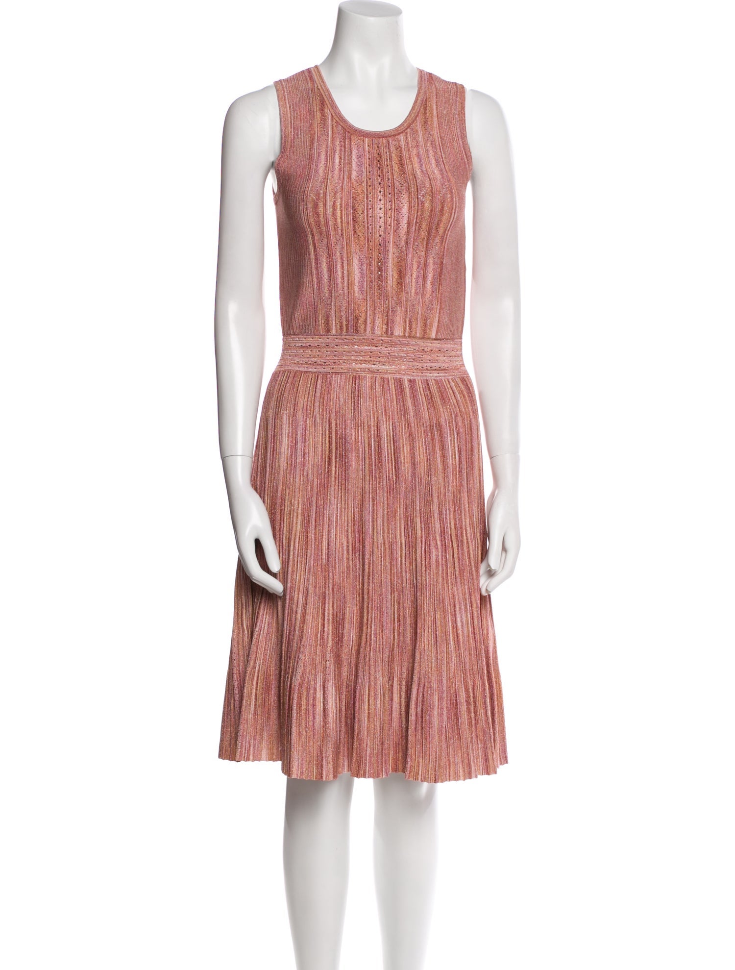 Sandro Striped Knee-Length Dress