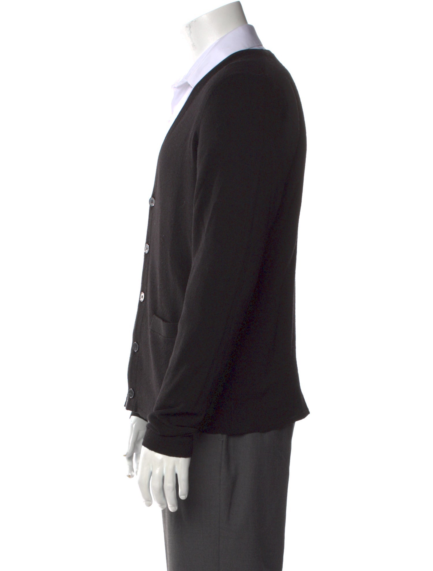 Sandro Merino Wool V-Neck Cardigan