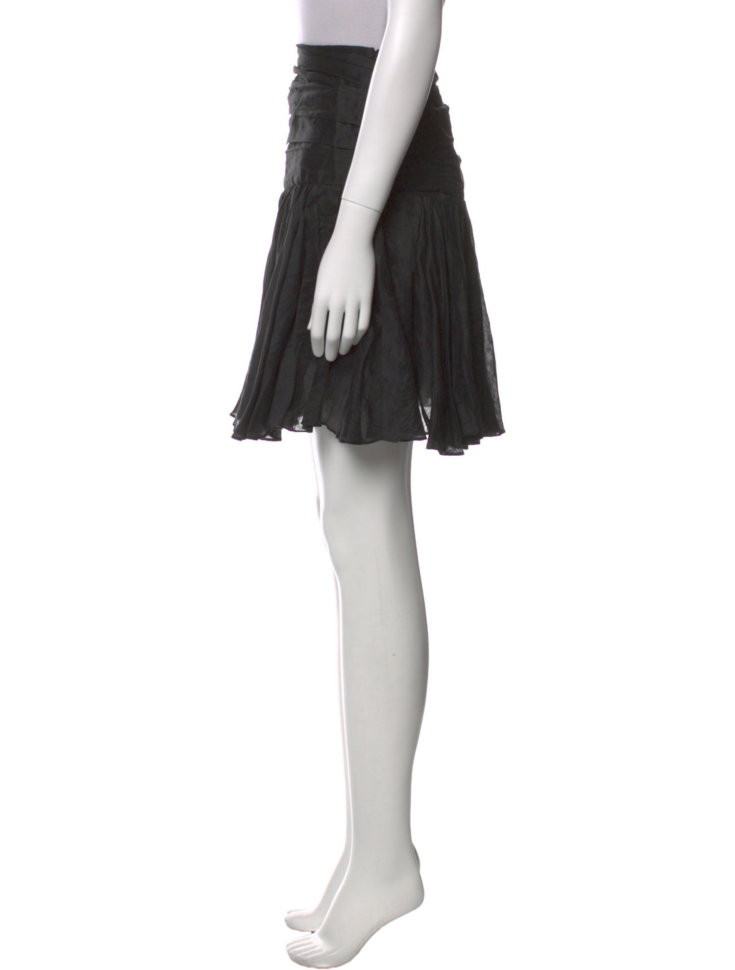 Sandro Linen Knee-Length Skirt