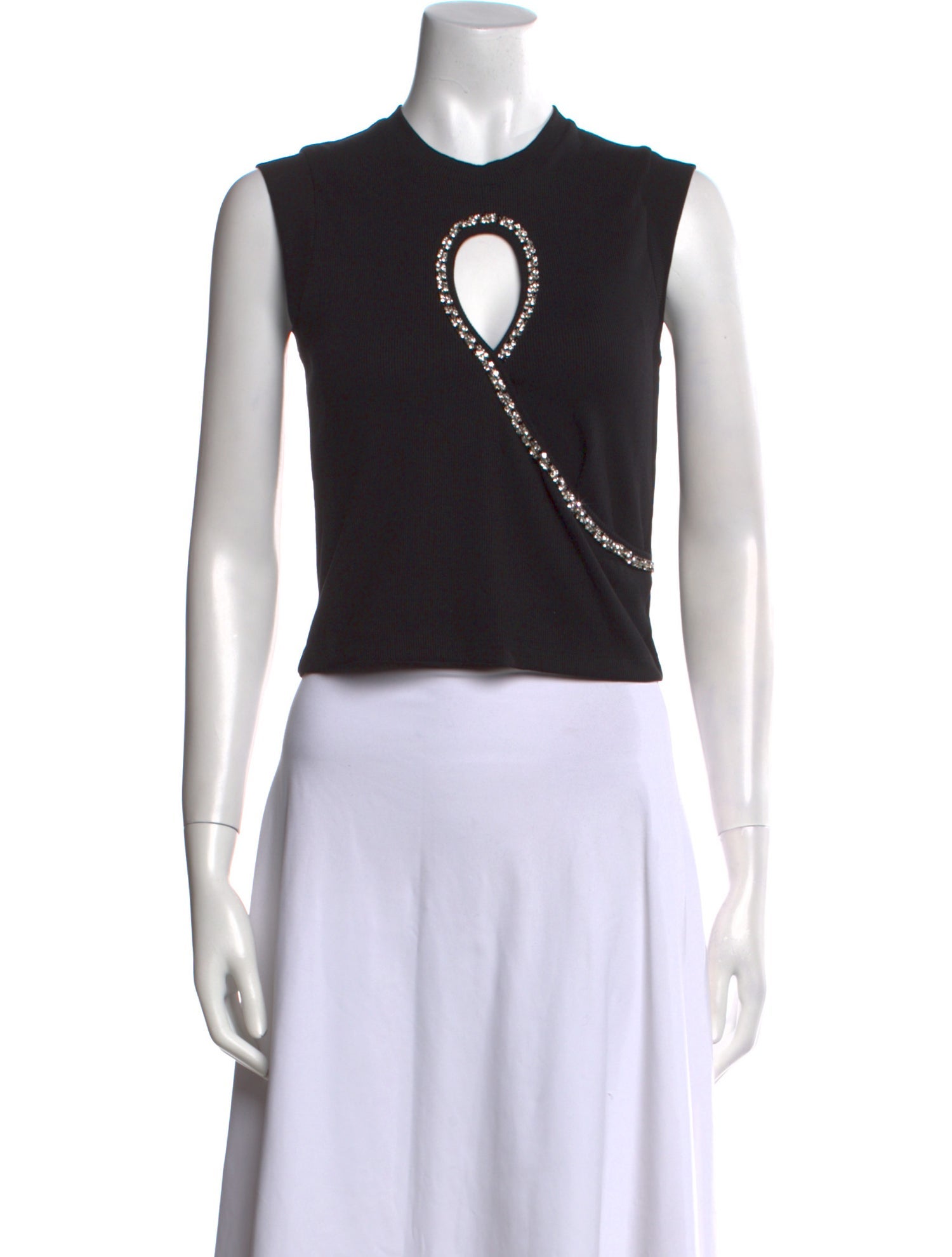 Sandro Crew Neck Sleeveless Crop Top w/ Tags