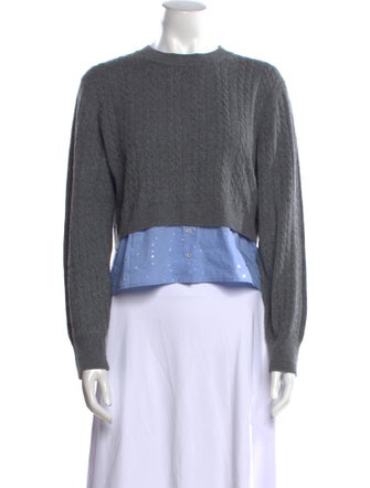 Sandro Wool Crew Neck Sweater