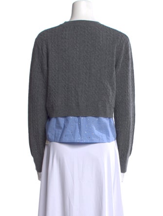 Sandro Wool Crew Neck Sweater