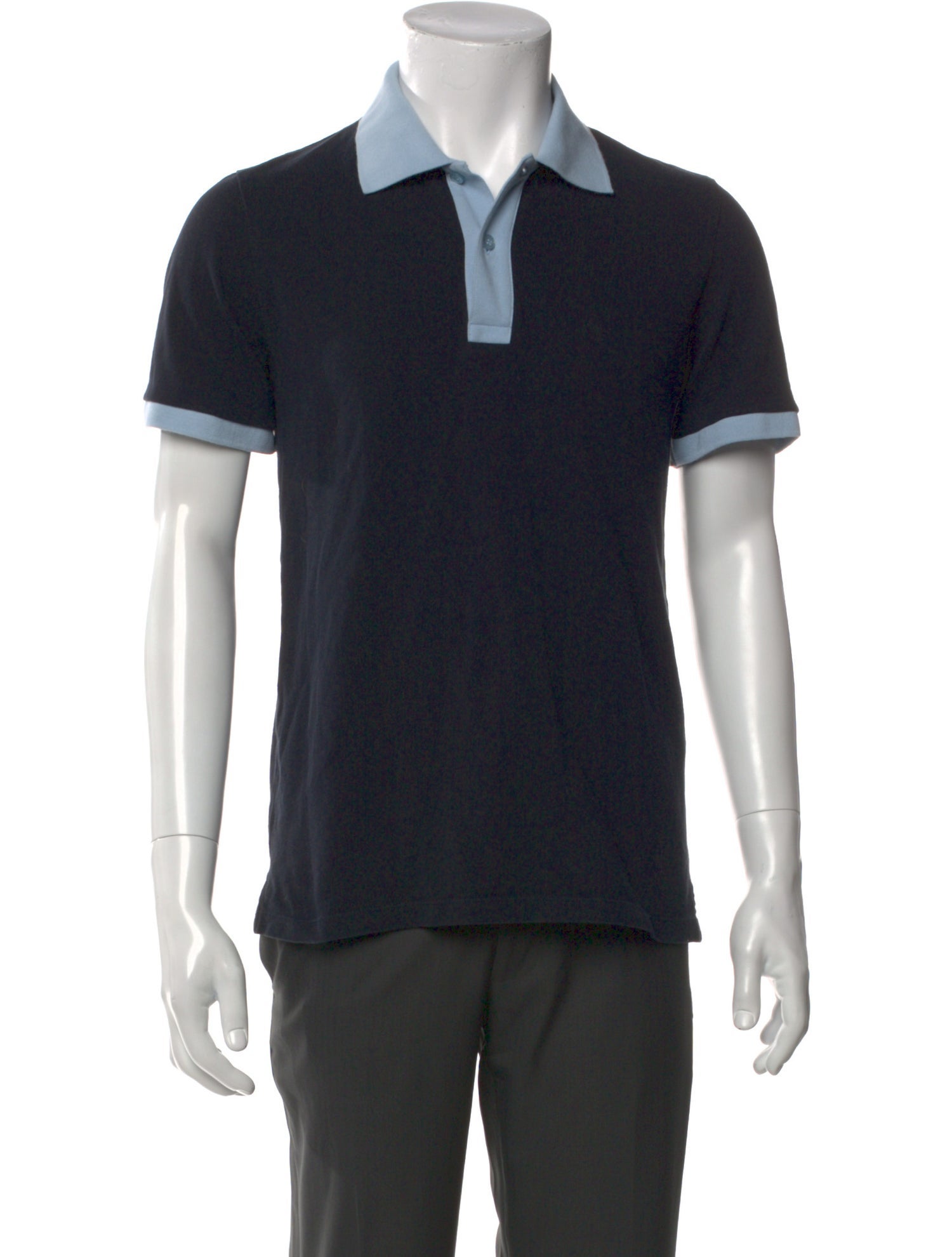 Sandro Collar Short Sleeve Polo Shirt