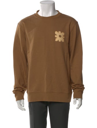 Sandro Graphic Print Crew Neck Pullover