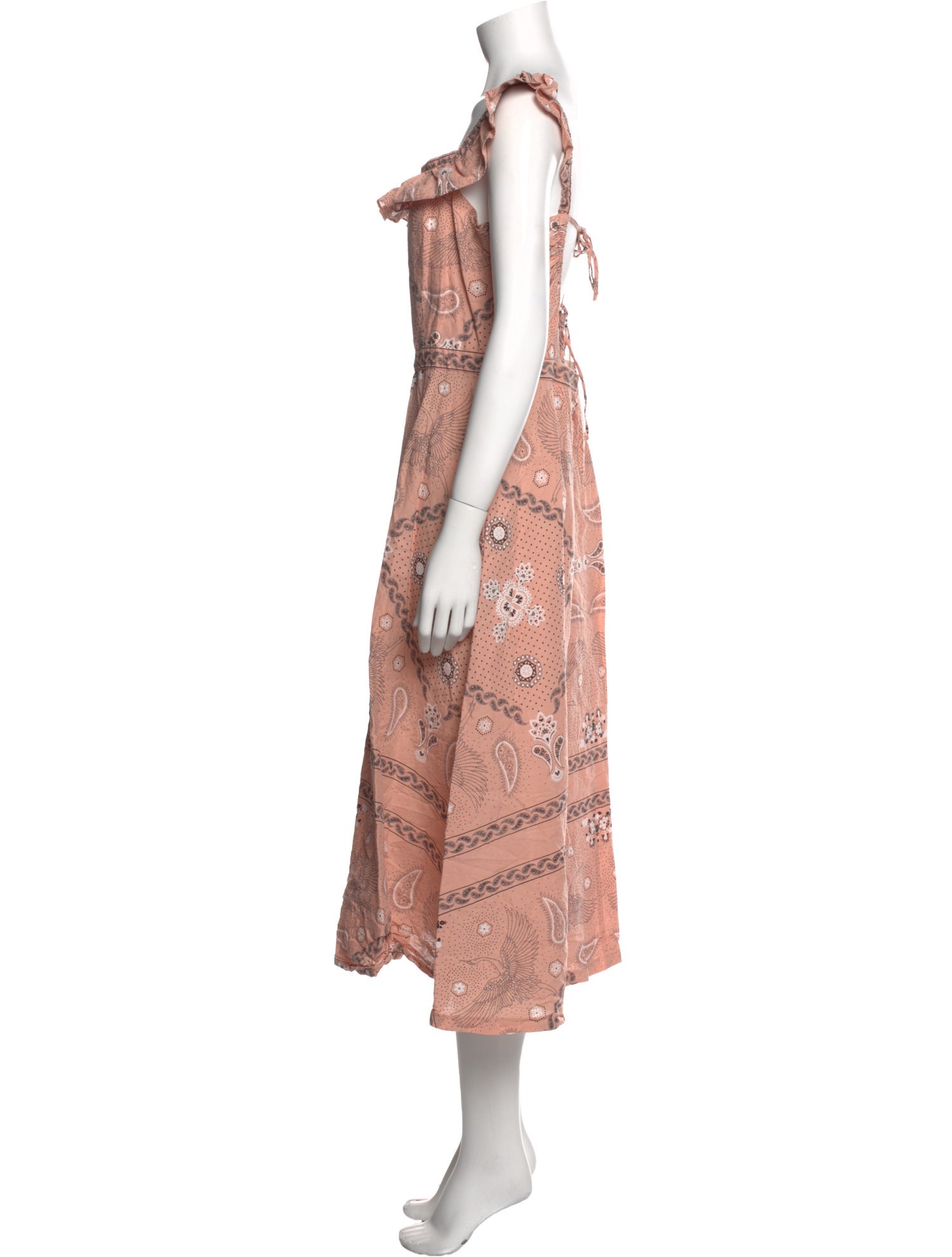 Sandro Linen Midi Length Dress