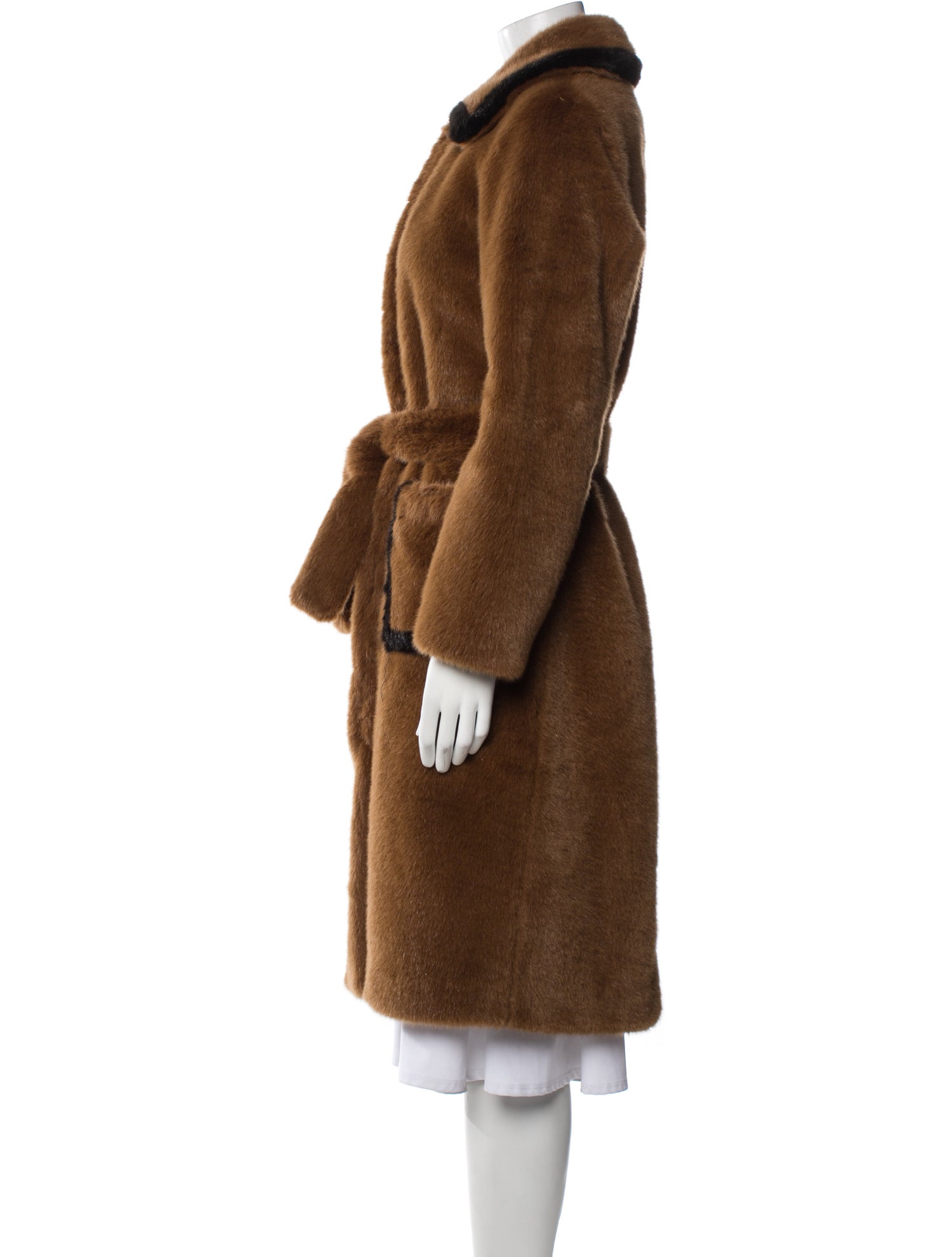 Sandro Faux Fur Faux Fur Coat