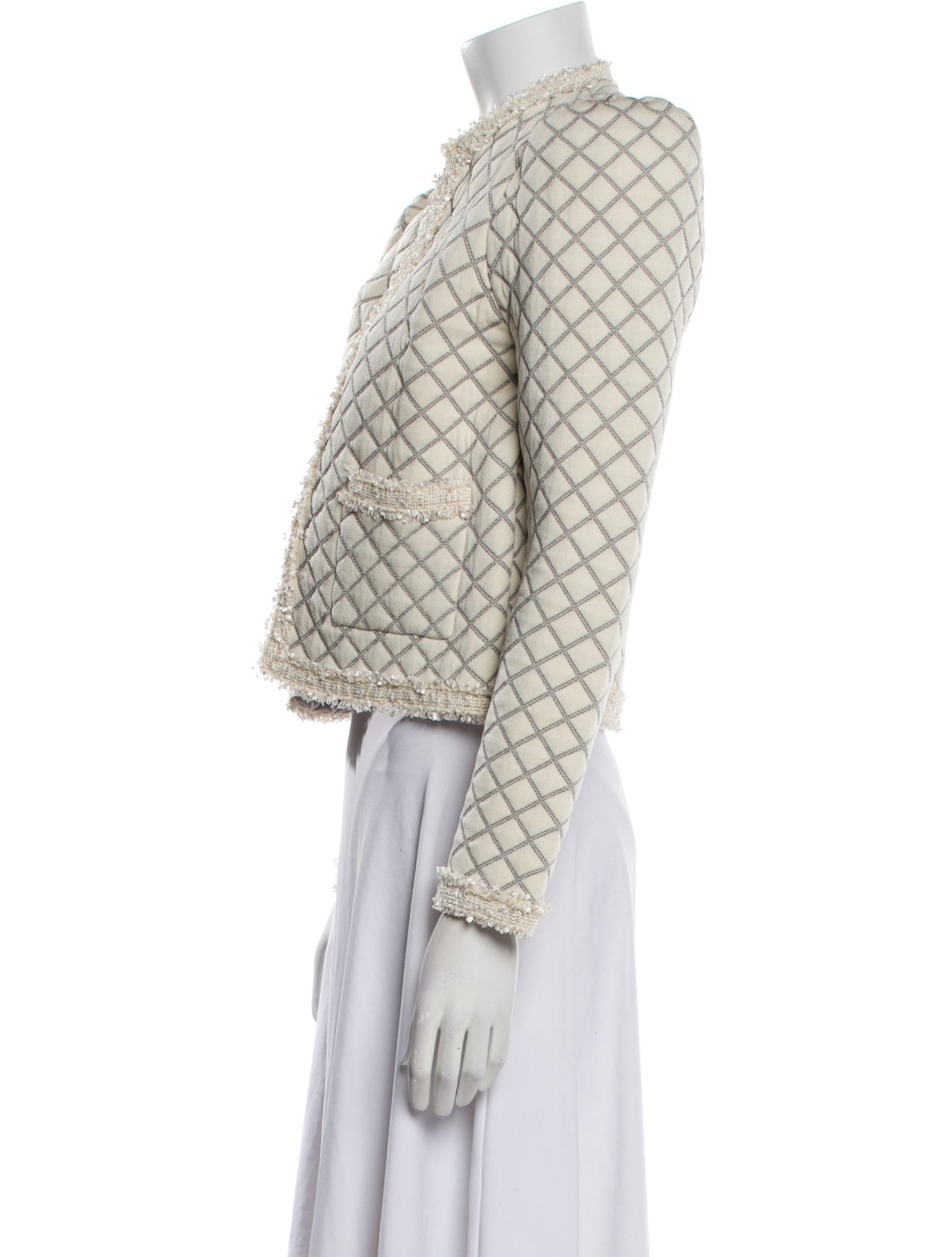 Sandro Plaid Print Jacket