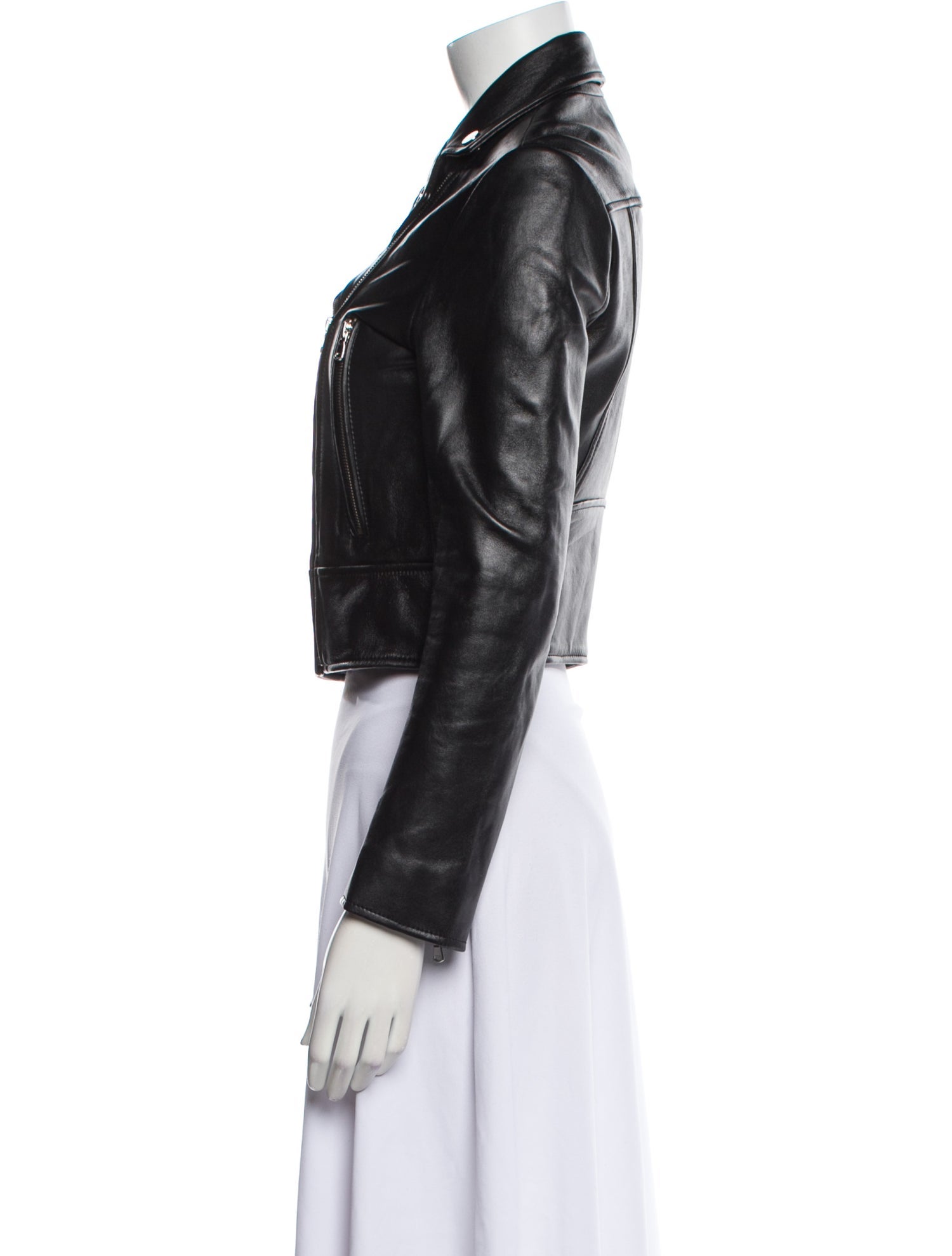 Sandro Leather Biker Jacket