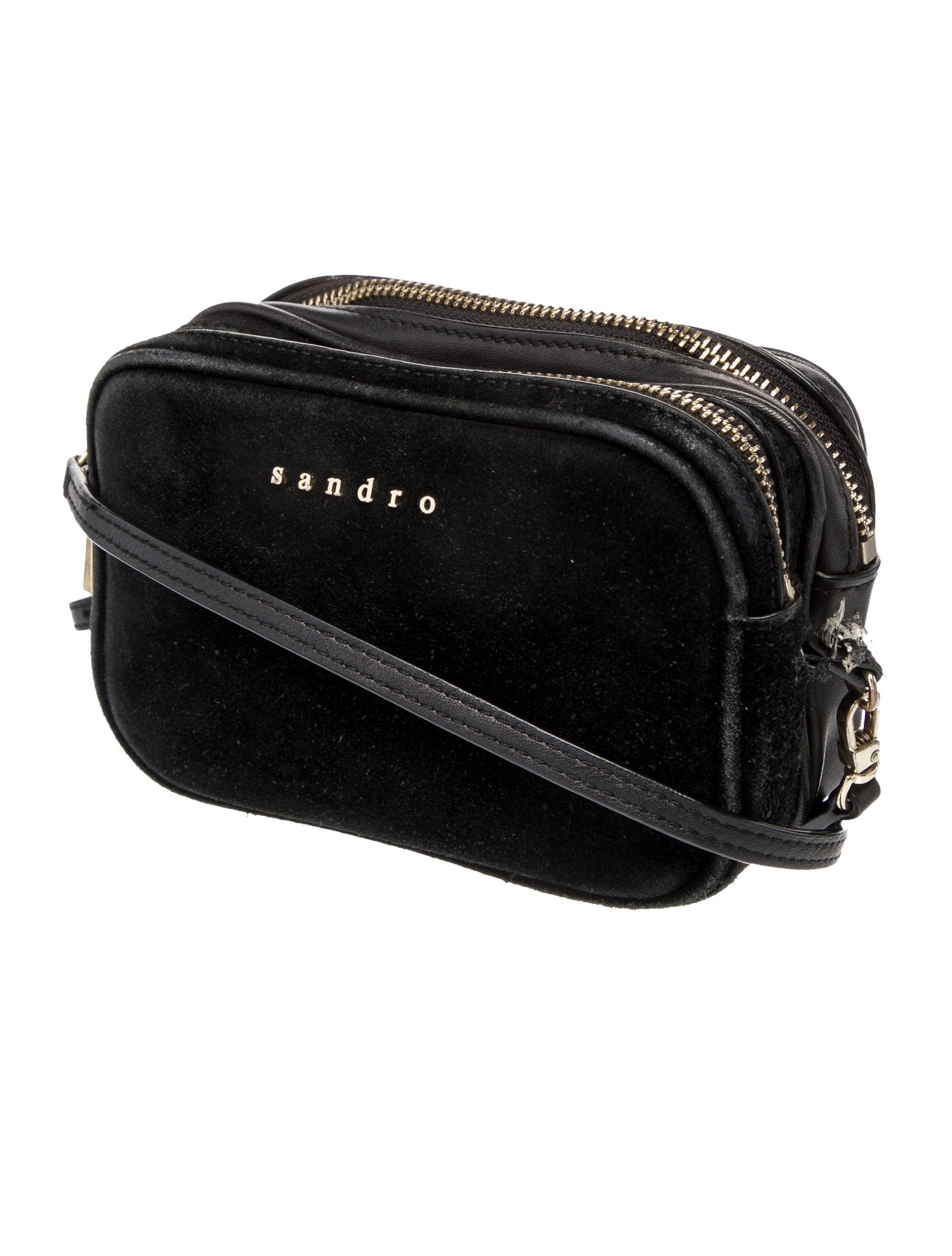 Sandro Suede Crossbody Bag