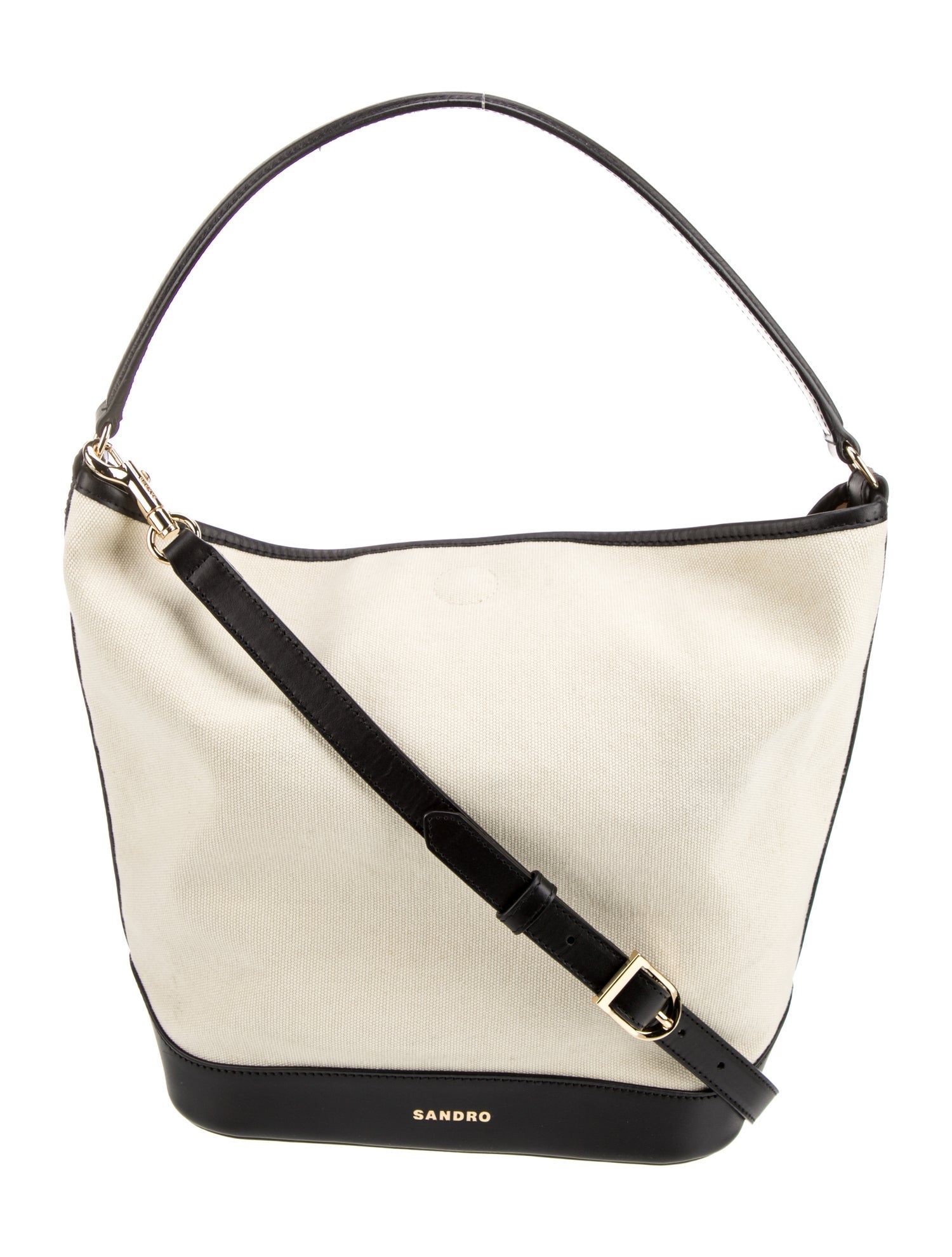 Sandro Canvas Top Handle Bag