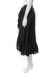 Sandro Ruffle Embellishment Midi Length Skirt