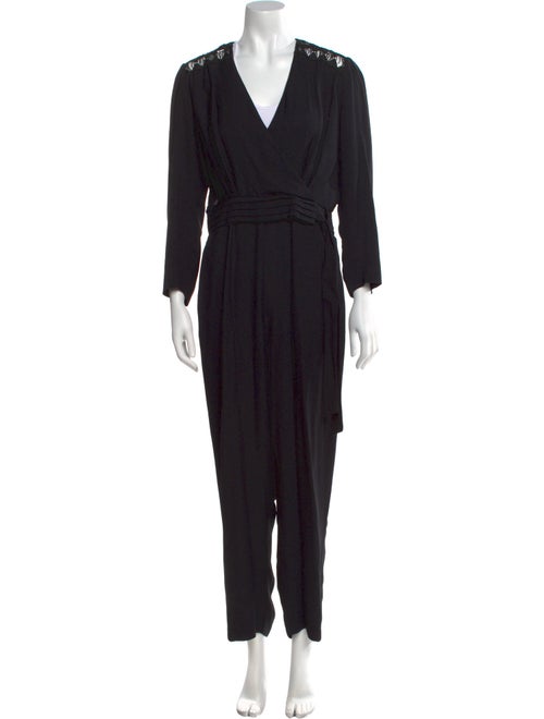 Sandro V-Neck Jumpsuit
