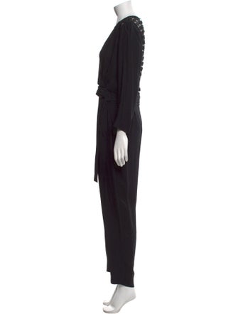 Sandro V-Neck Jumpsuit