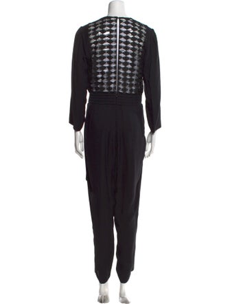 Sandro V-Neck Jumpsuit