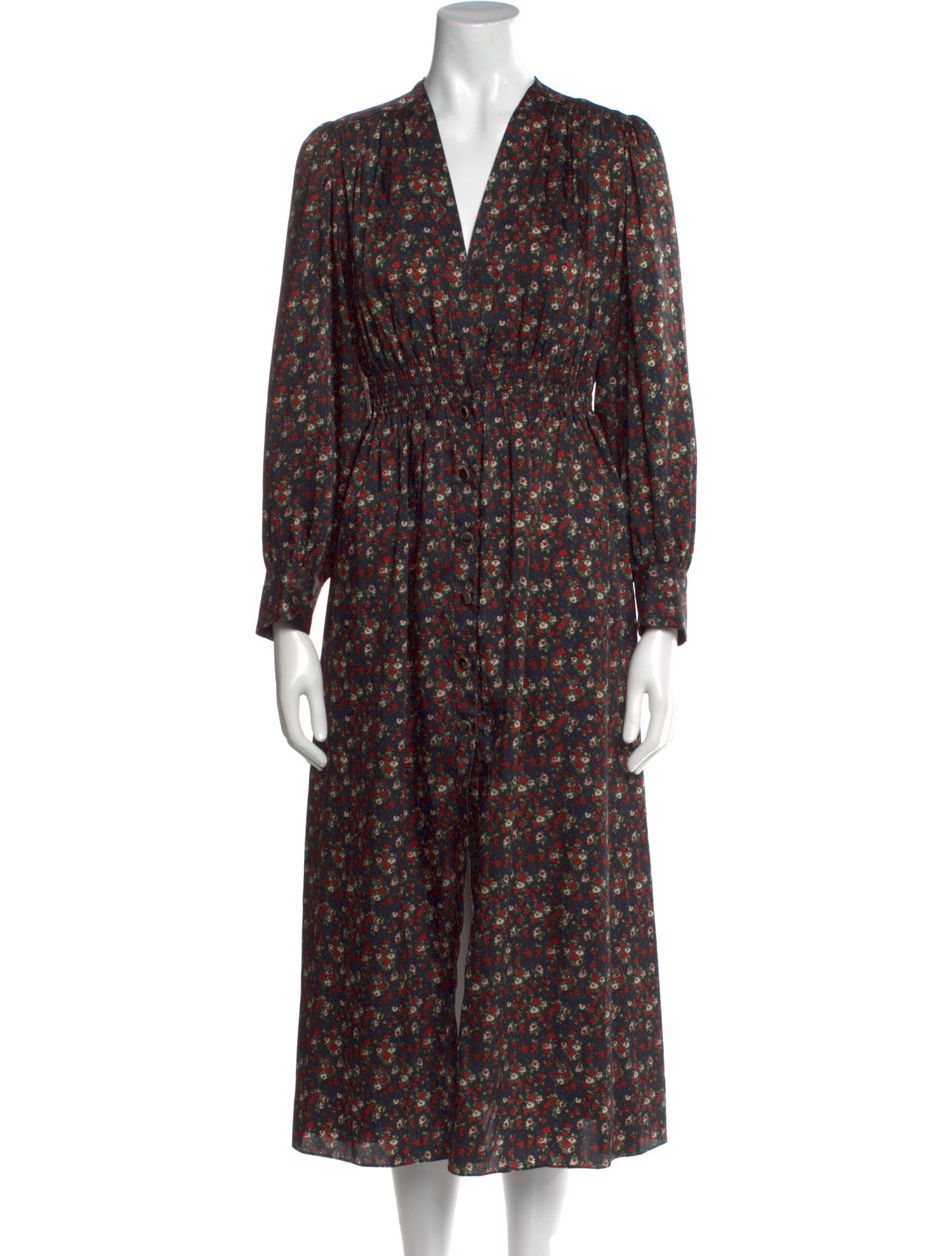 Sandro Floral Print Long Dress w/ Tags