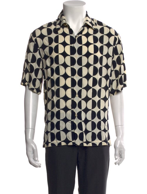 Sandro Printed Short Sleeve Shirt