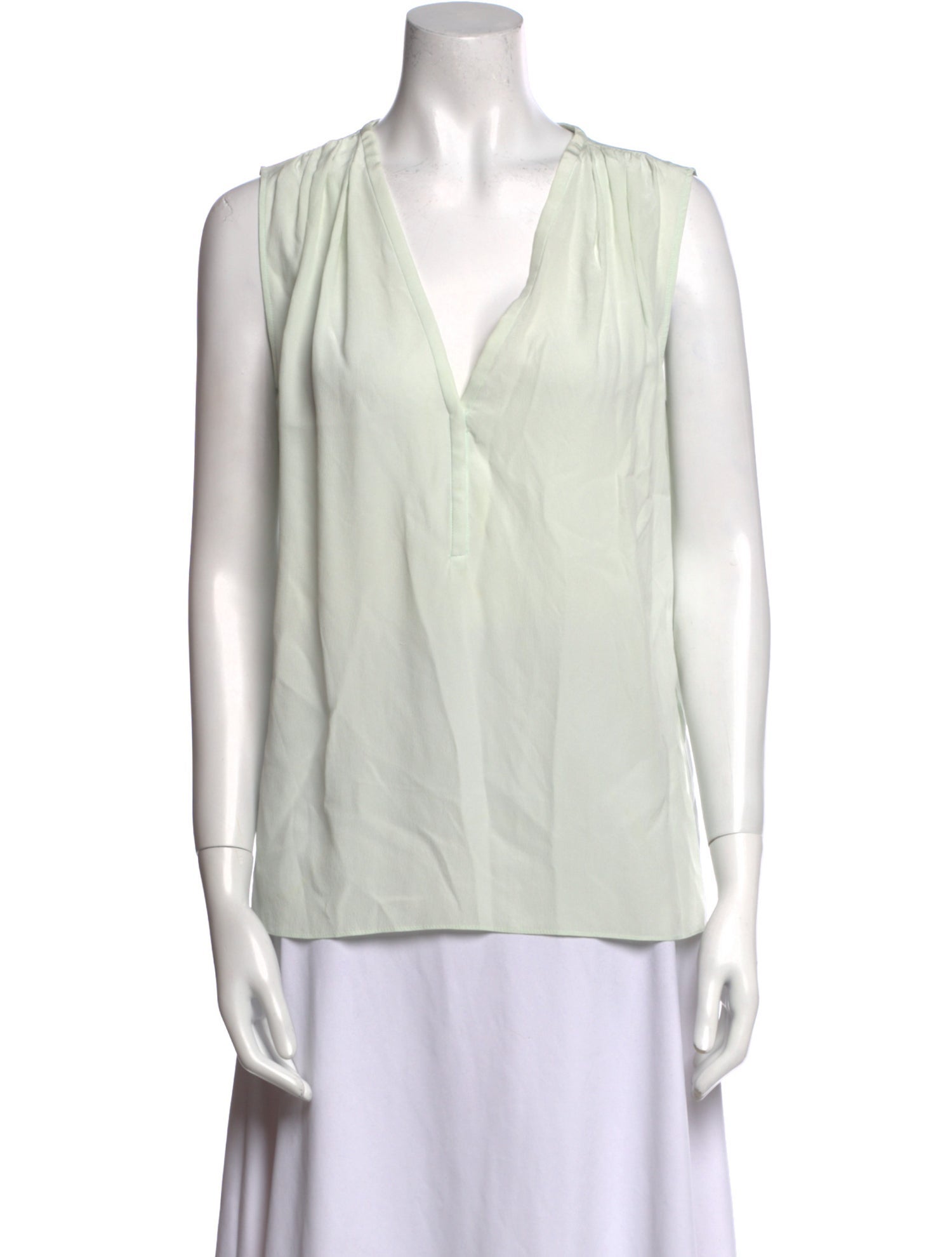 Sandro Silk V-Neck Blouse