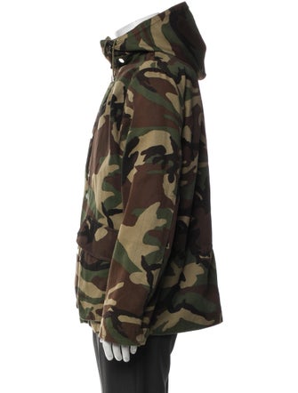 Sandro Camouflage Print Utility Jacket