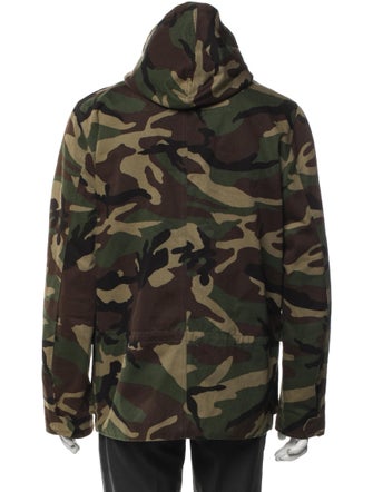 Sandro Camouflage Print Utility Jacket