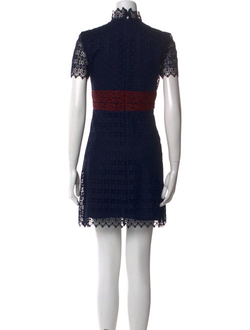 Sandro Lace Pattern Mini Dress