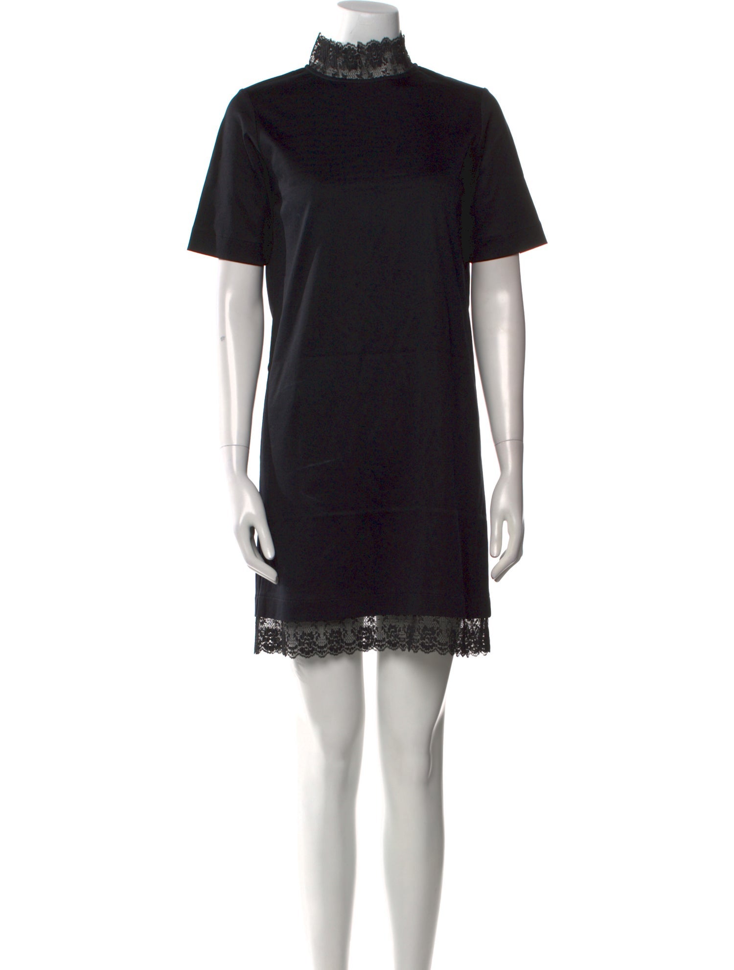 Sandro Mock Neck Mini Dress