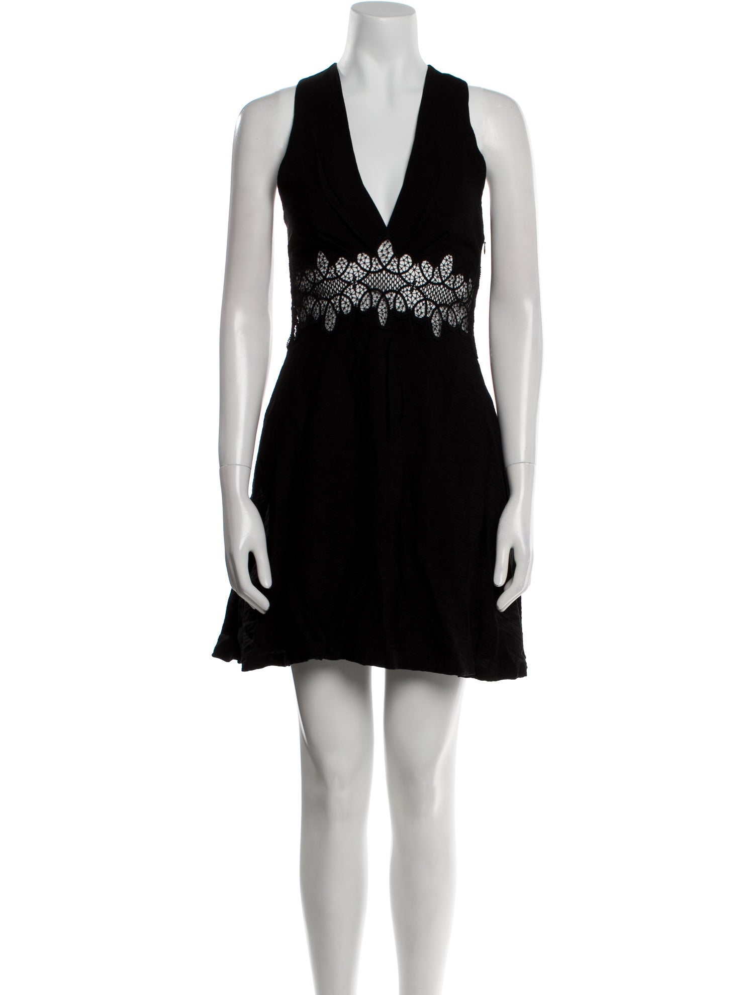 Sandro V-Neck Mini Dress