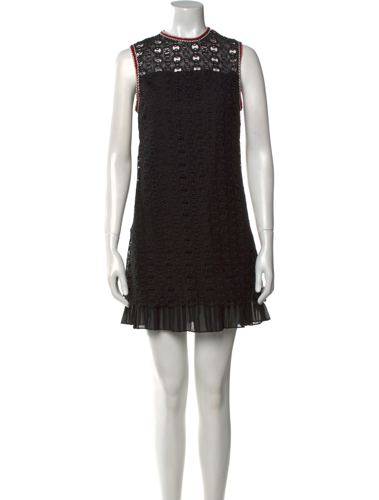Sandro Crew Neck Mini Dress