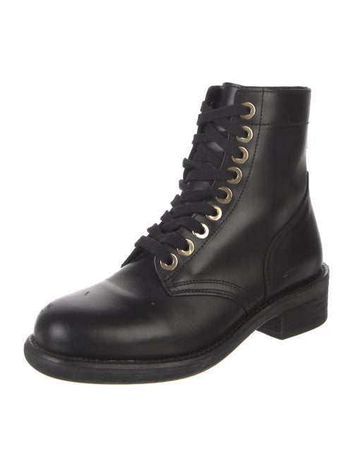 Sandro Leather Combat Boots