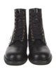 Sandro Leather Combat Boots