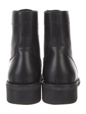 Sandro Leather Combat Boots