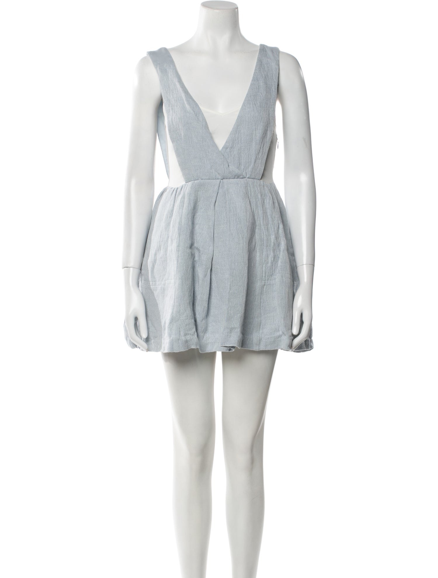 Sandro V-Neck Mini Dress