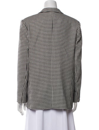 Sandro Wool Houndstooth Print Blazer