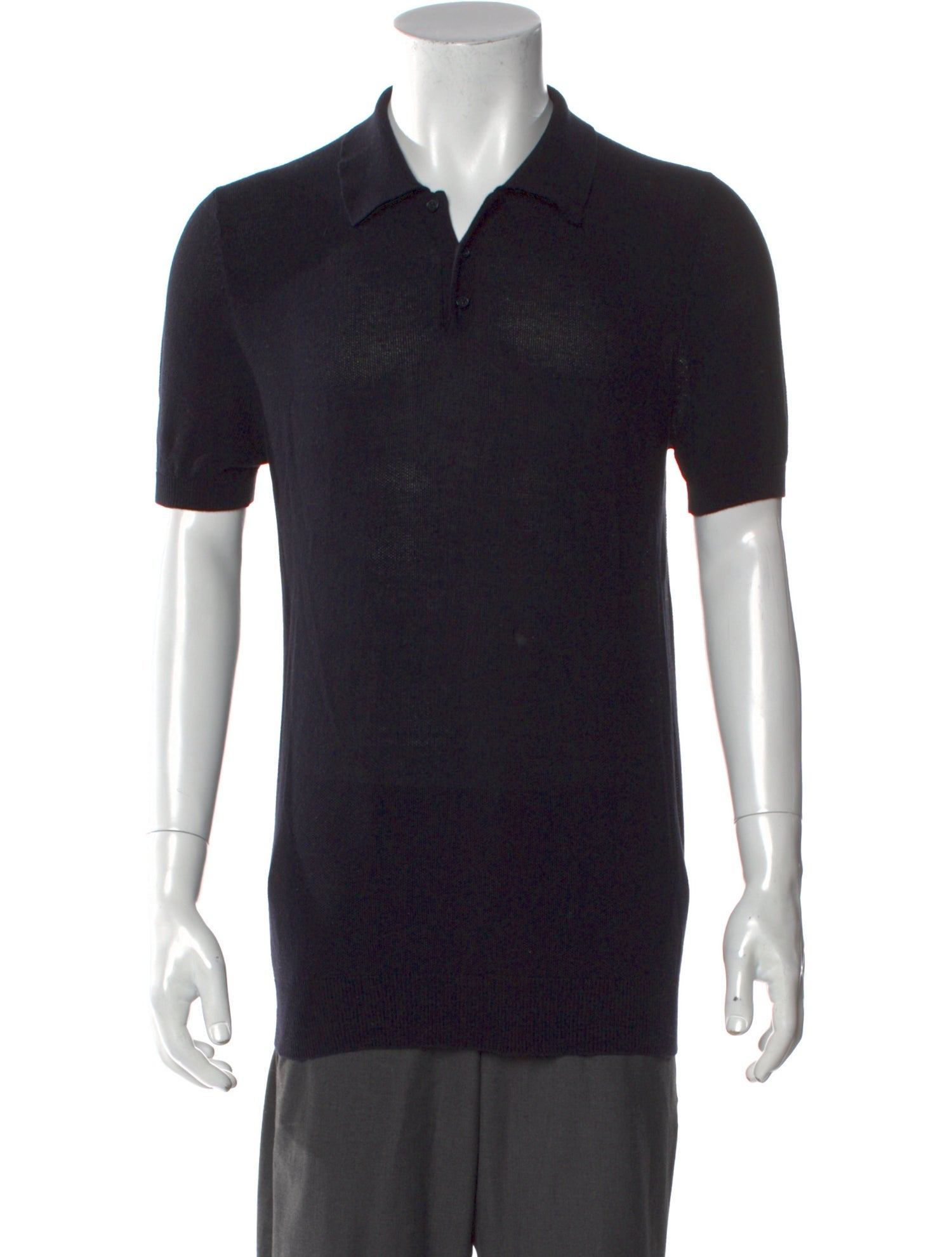 Sandro Crew Neck Short Sleeve Polo Shirt