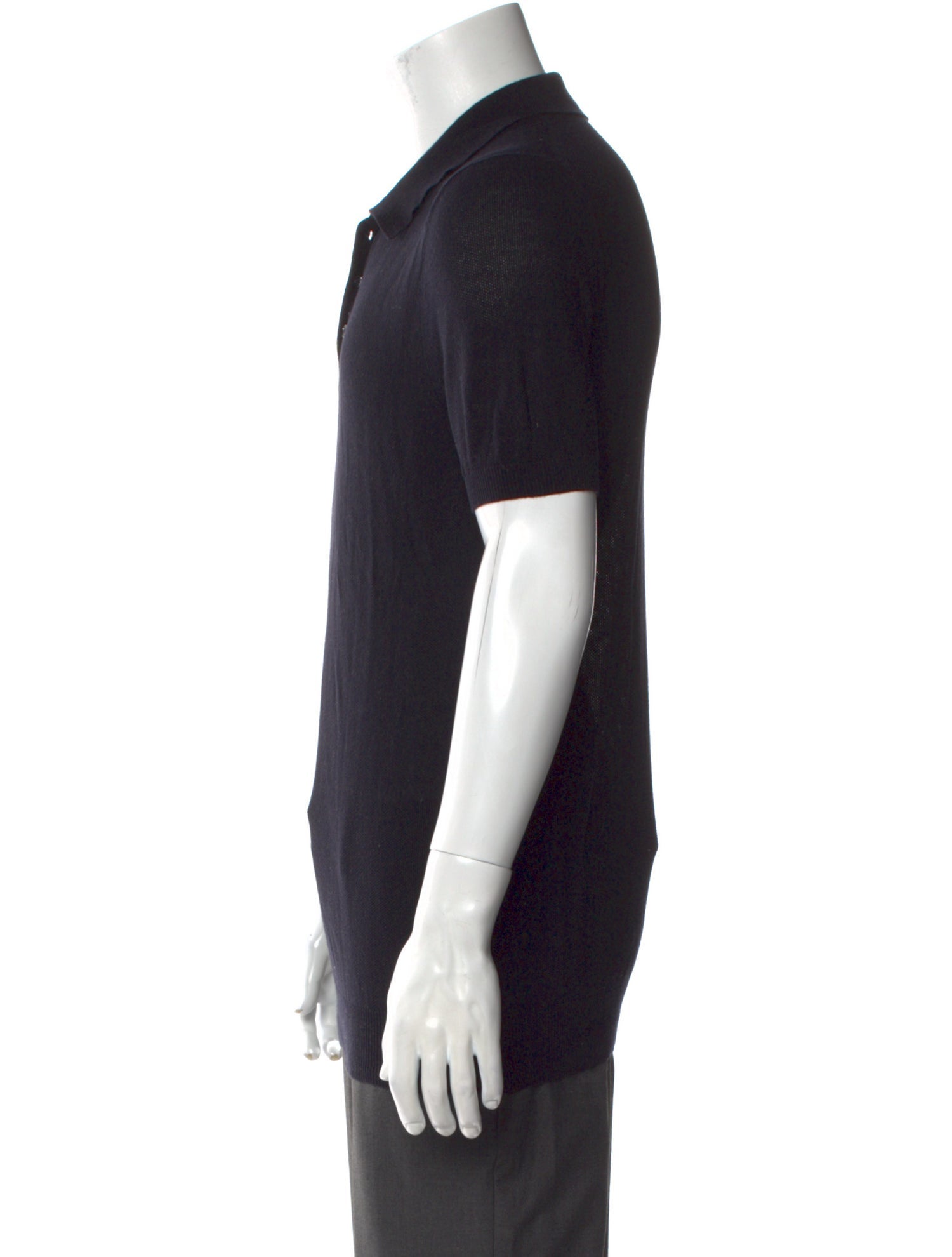 Sandro Crew Neck Short Sleeve Polo Shirt