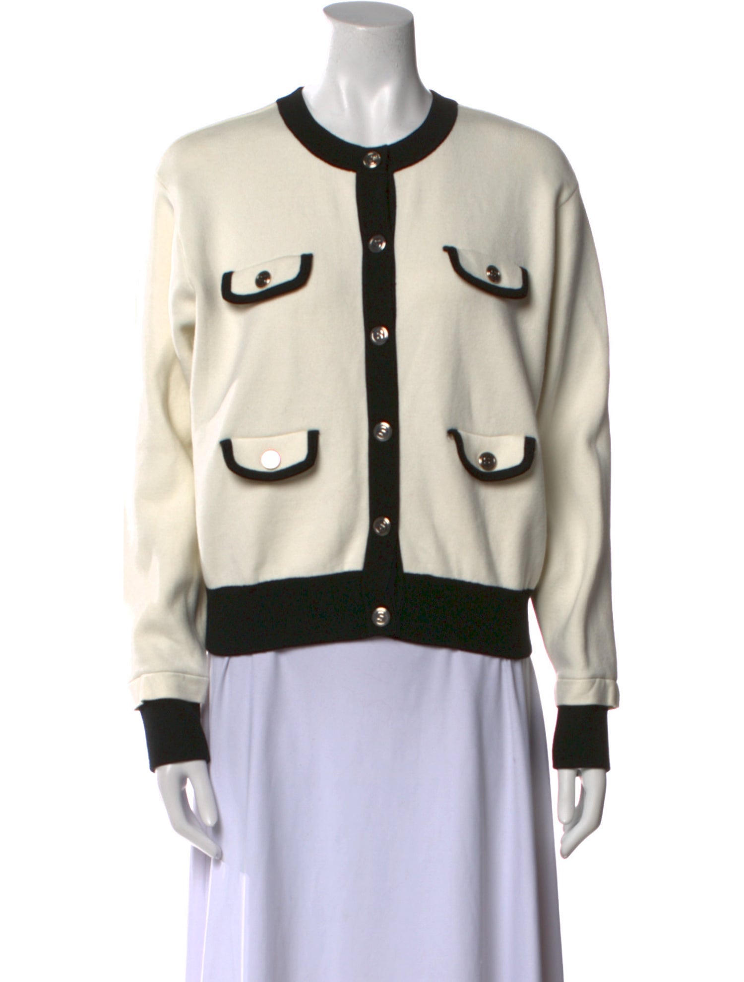 Sandro Printed Crew Neck Sweater