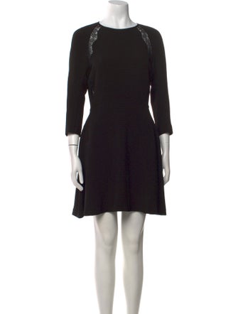 Sandro Bateau Neckline Mini Dress