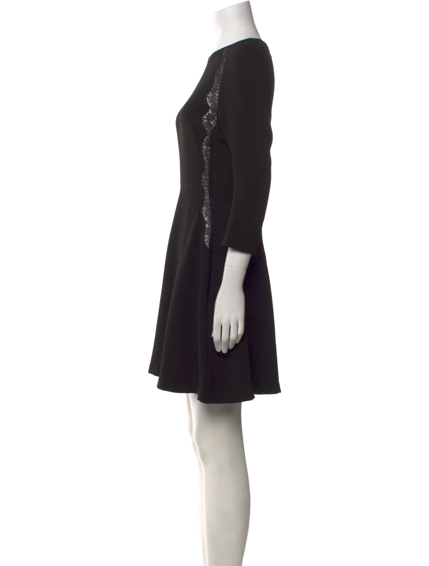 Sandro Bateau Neckline Mini Dress