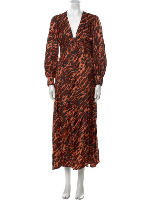 Sandro Silk Long Dress