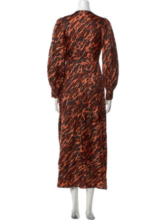 Sandro Silk Long Dress