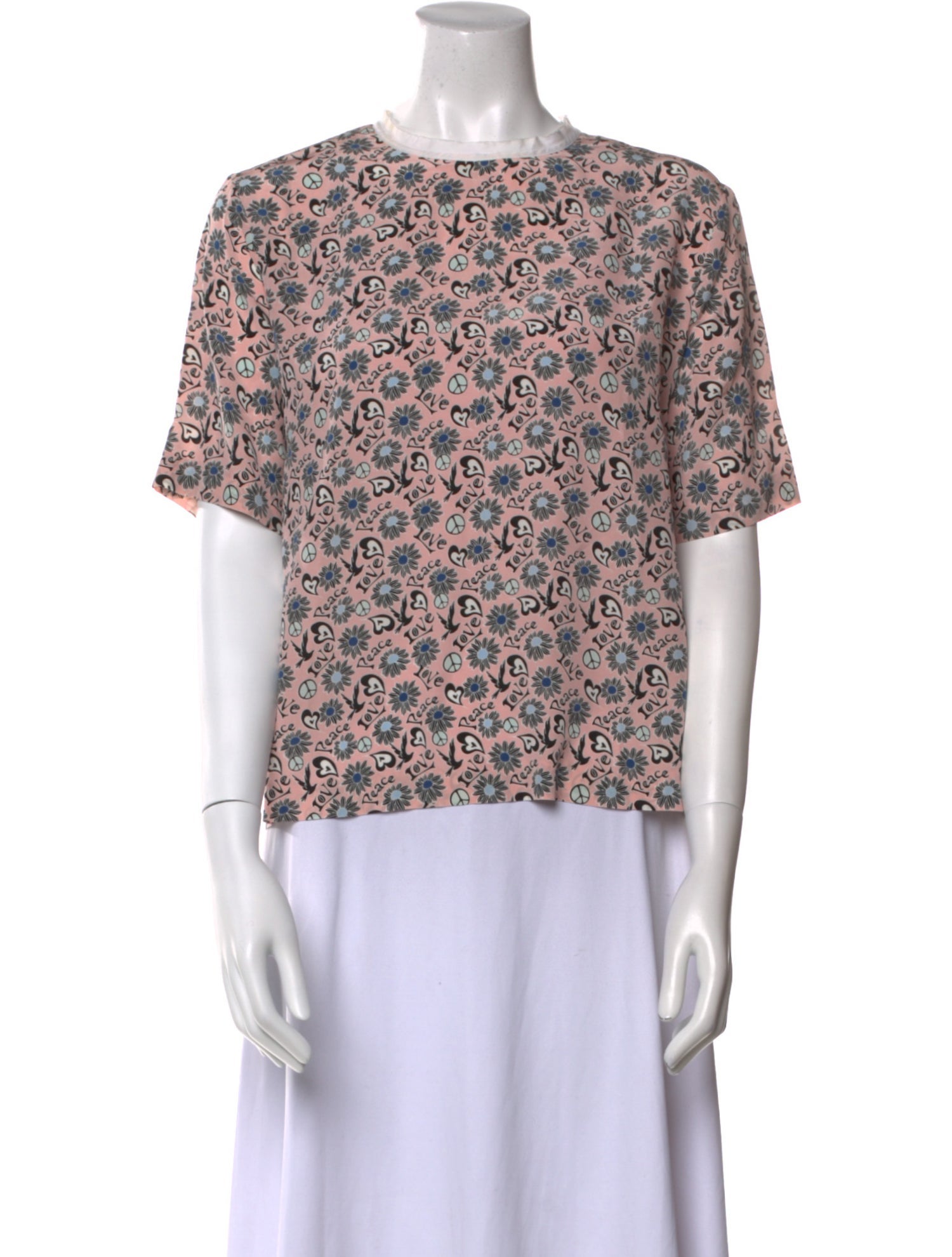 Sandro Silk Floral Print Blouse