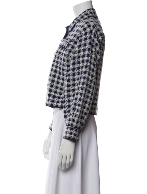 Sandro Plaid Print Jacket